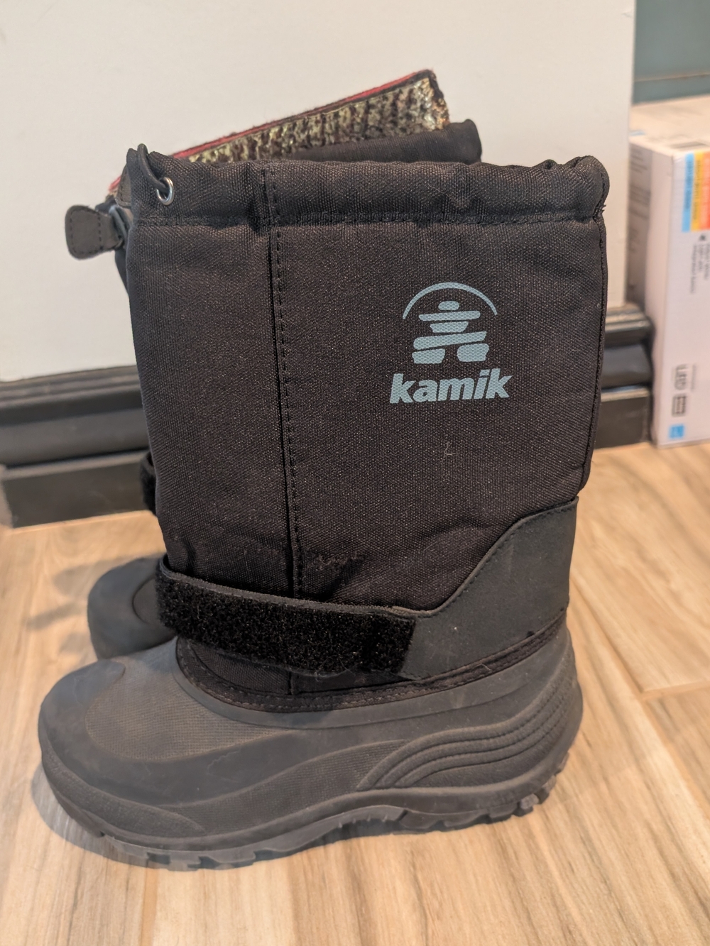 Kamik Kids' Black Winter Snow Boots
